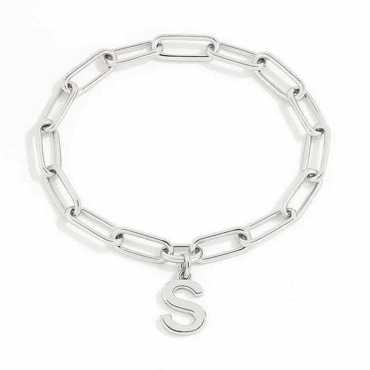 Elegant Initial Clip Bracelet