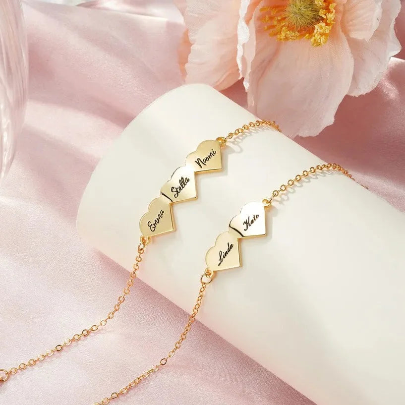 Heart Charms Bracelet