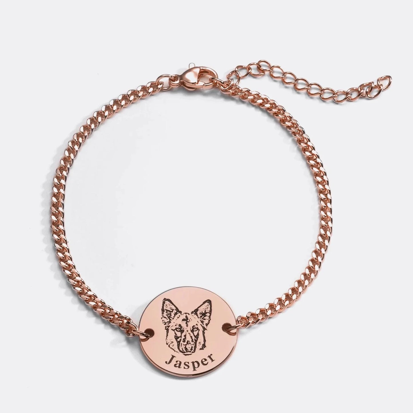 Pet Portrait Disc Bracelet