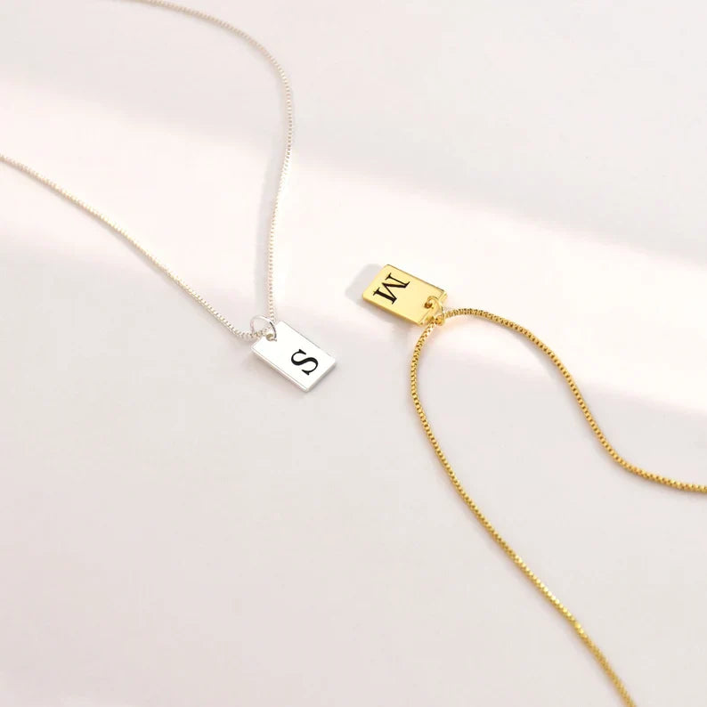 Initial Tag Necklace