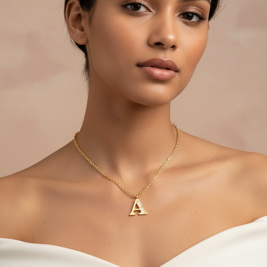 Initial Charm Necklace