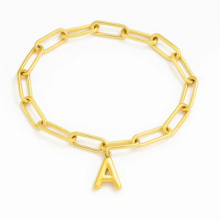 Elegant Initial Clip Bracelet
