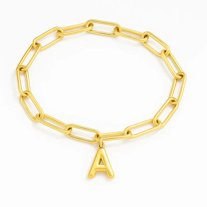 Elegant Initial Clip Bracelet