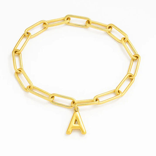 Elegant Initial Clip Bracelet