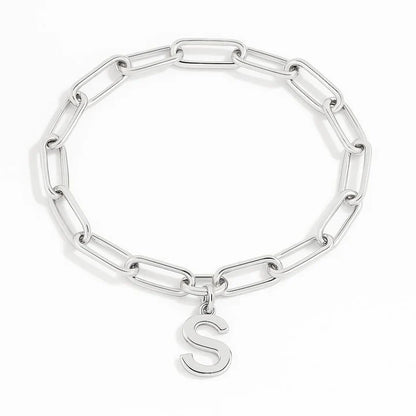 Elegant Initial Clip Bracelet