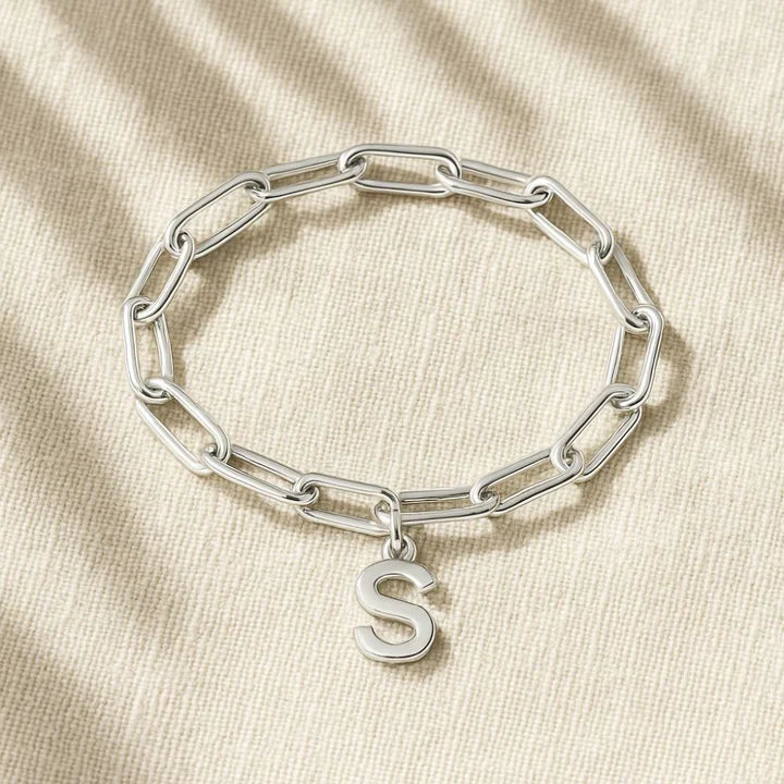 Elegant Initial Clip Bracelet