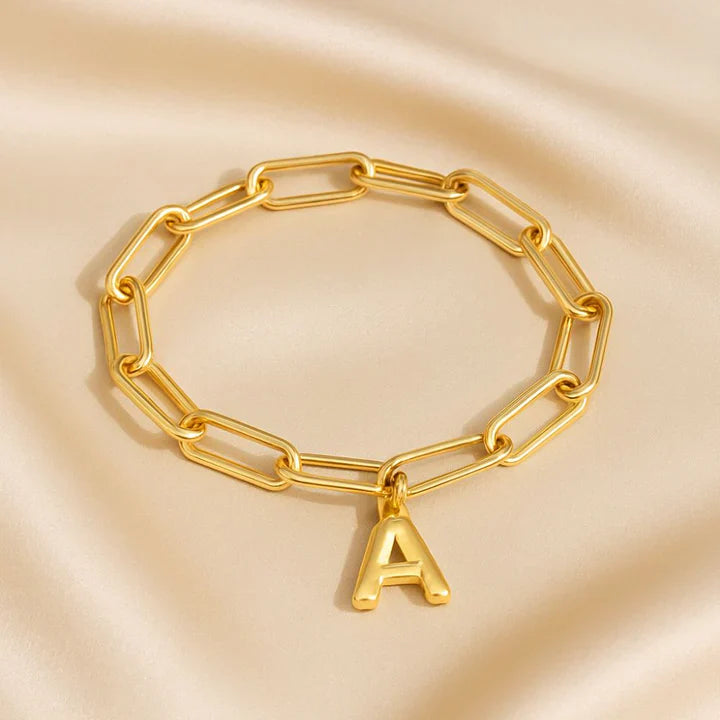 Elegant Initial Clip Bracelet