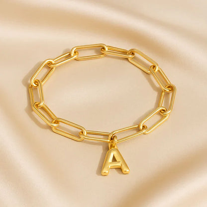 Elegant Initial Clip Bracelet