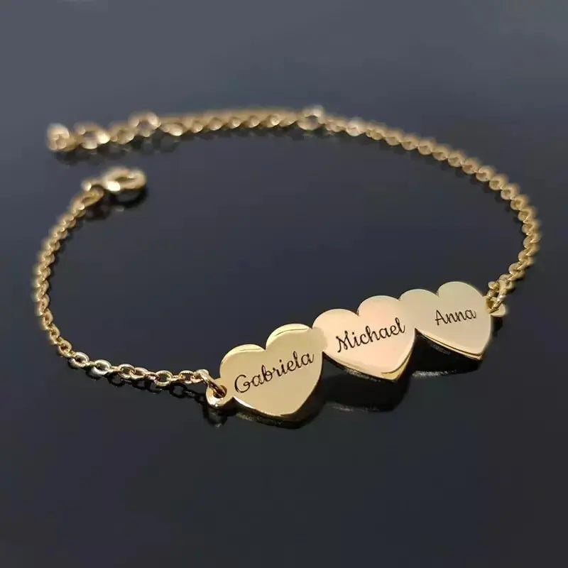 Heart Charms Bracelet