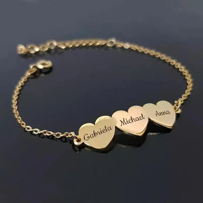 Heart Charms Bracelet