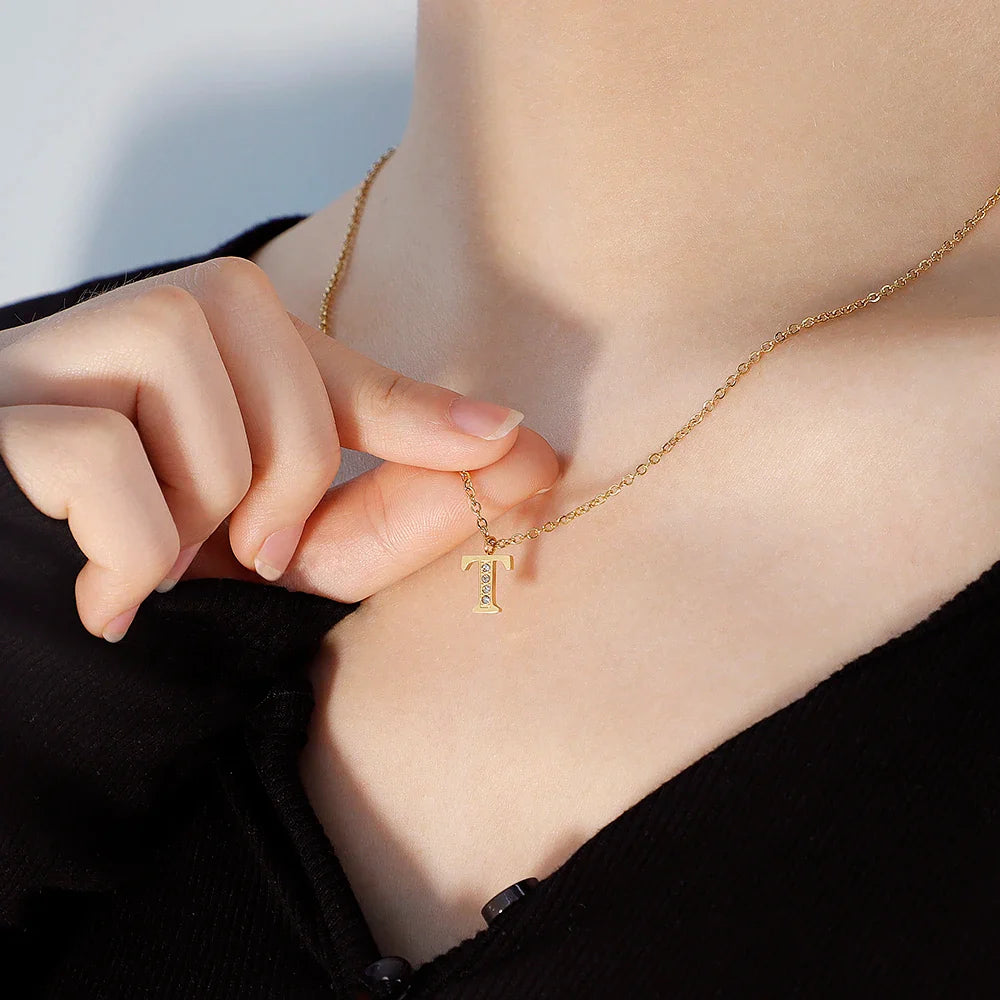 Initial Charm Necklace