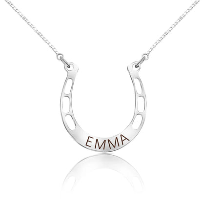 Personalised Horseshoe Necklace
