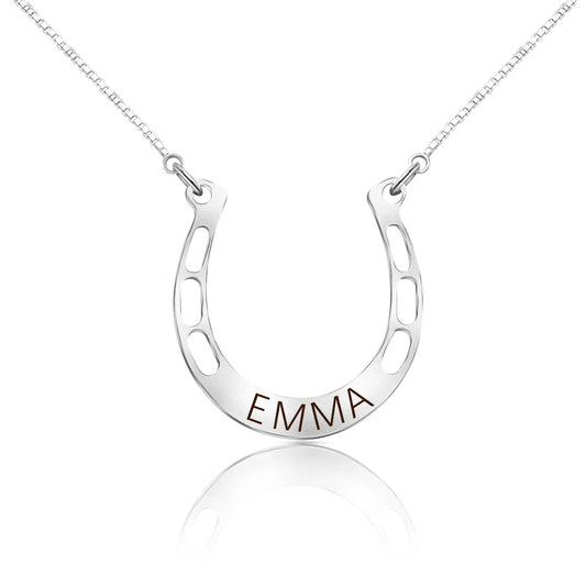 Personalised Horseshoe Necklace