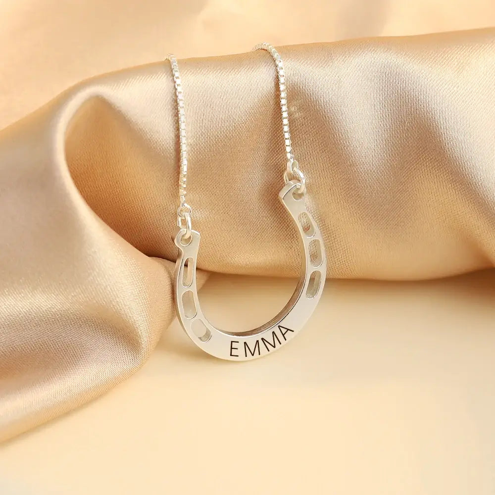 Personalised Horseshoe Necklace