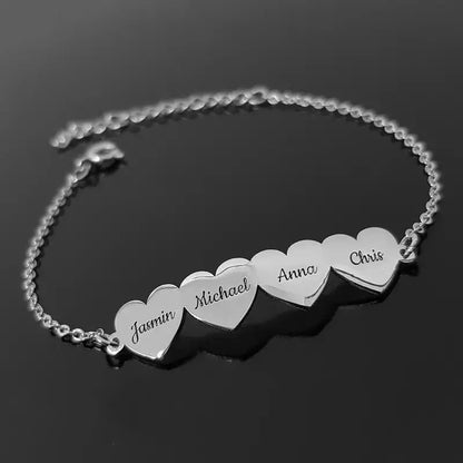 Heart Charms Bracelet