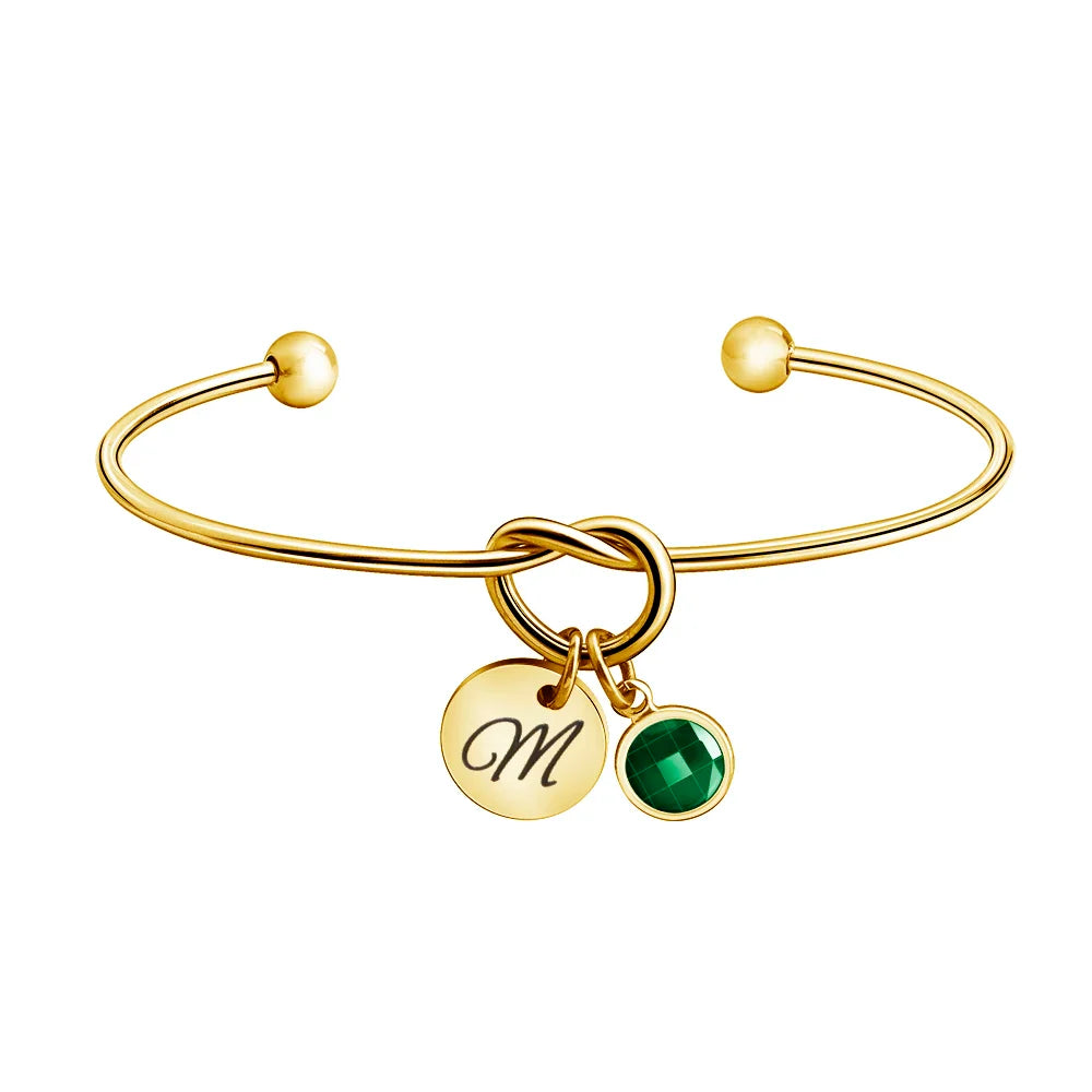 Initial Grace Bangle