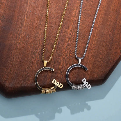 Personalised Necklace for Dads with Names