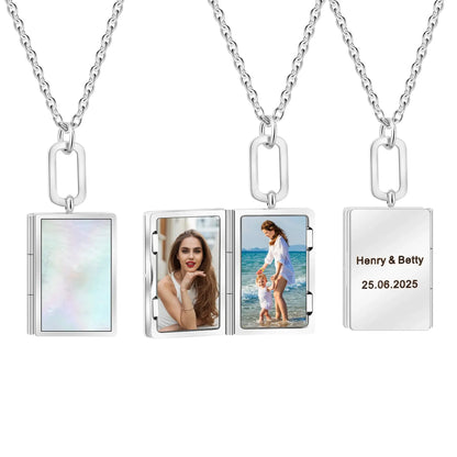 Book Locket Necklace