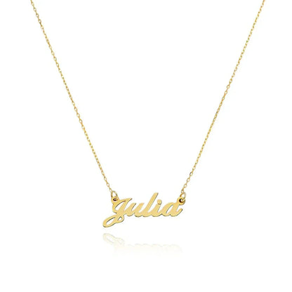 Double Thickness Classic Name Necklace