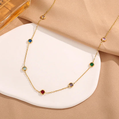 Birthstone Chain Necklace