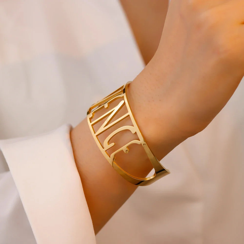 Word Cuff Bracelet