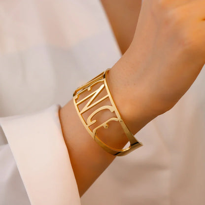 Word Cuff Bracelet