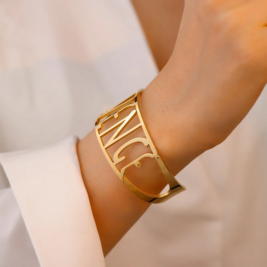 Word Cuff Bracelet