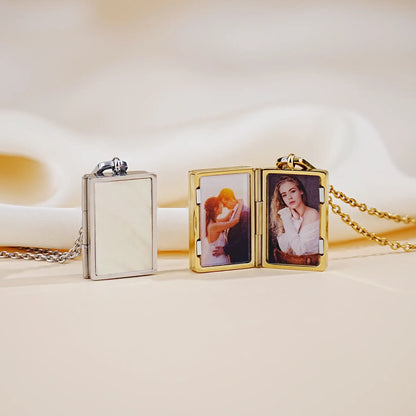 Book Locket Necklace