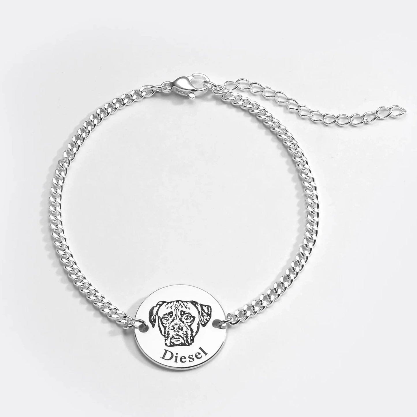 Pet Portrait Disc Bracelet