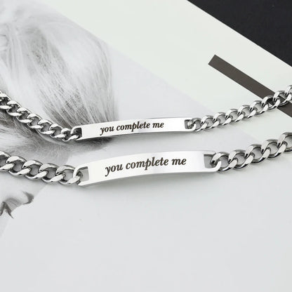 You Complete Me Bracelets