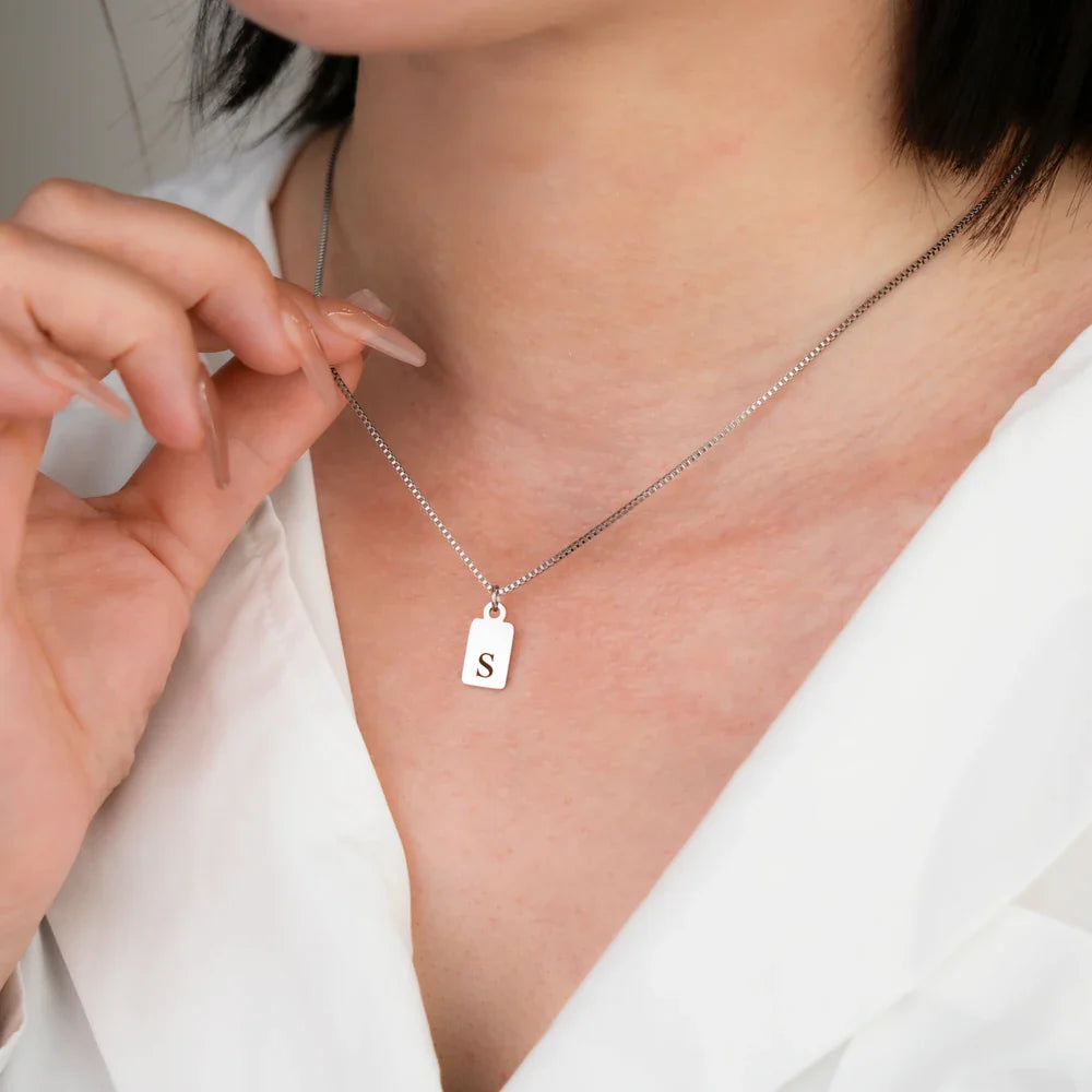 Initial Tag Necklace