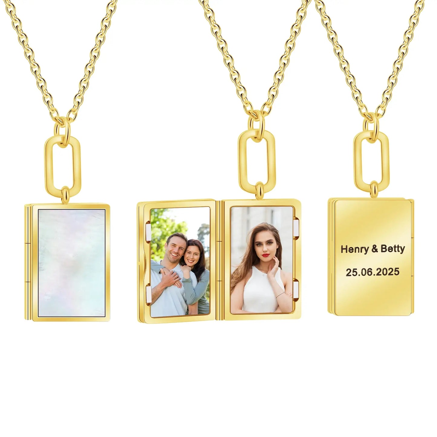 Book Locket Necklace