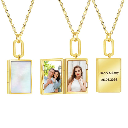 Book Locket Necklace