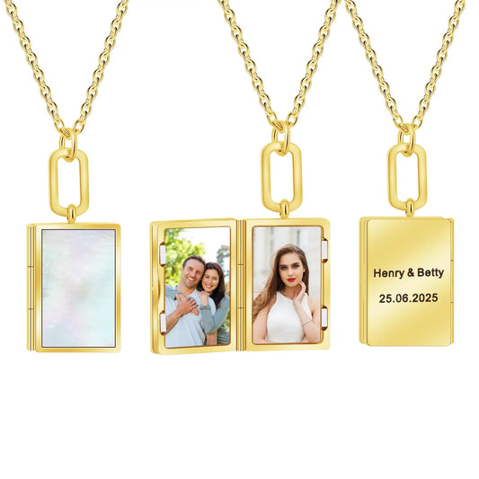 Book Locket Necklace