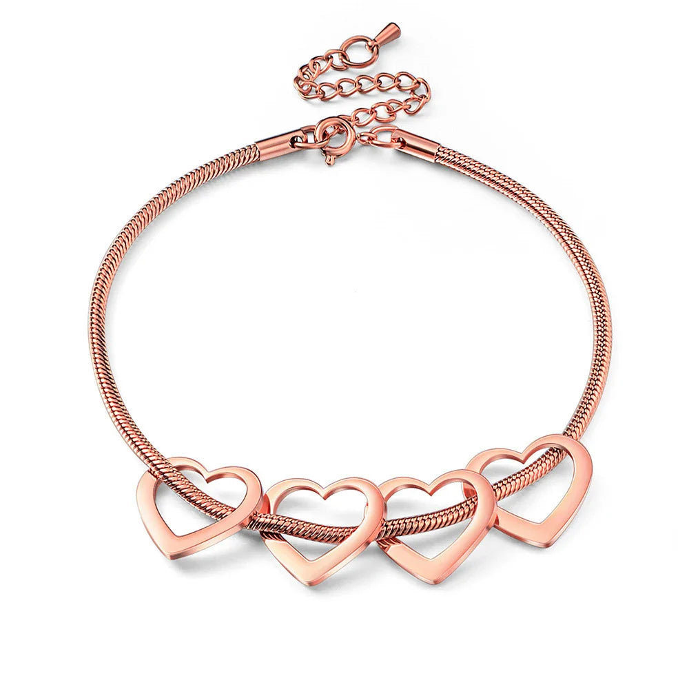 Heart Snake Chain Bracelet