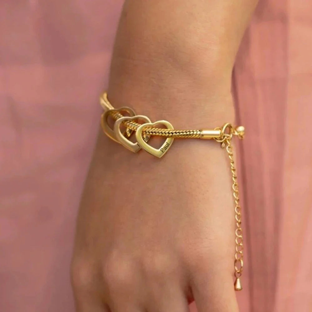 Heart Snake Chain Bracelet