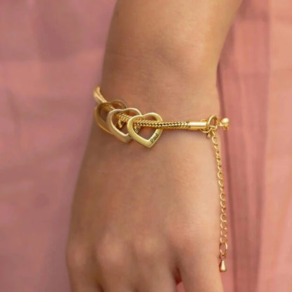 Heart Snake Chain Bracelet
