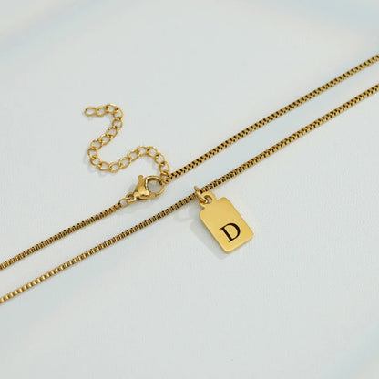 Initial Tag Necklace