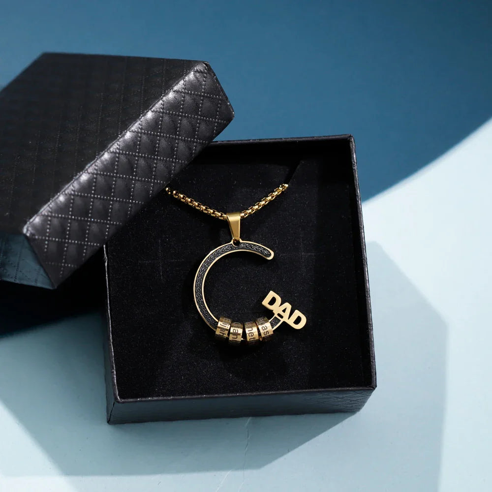 Personalised Necklace for Dads with Names