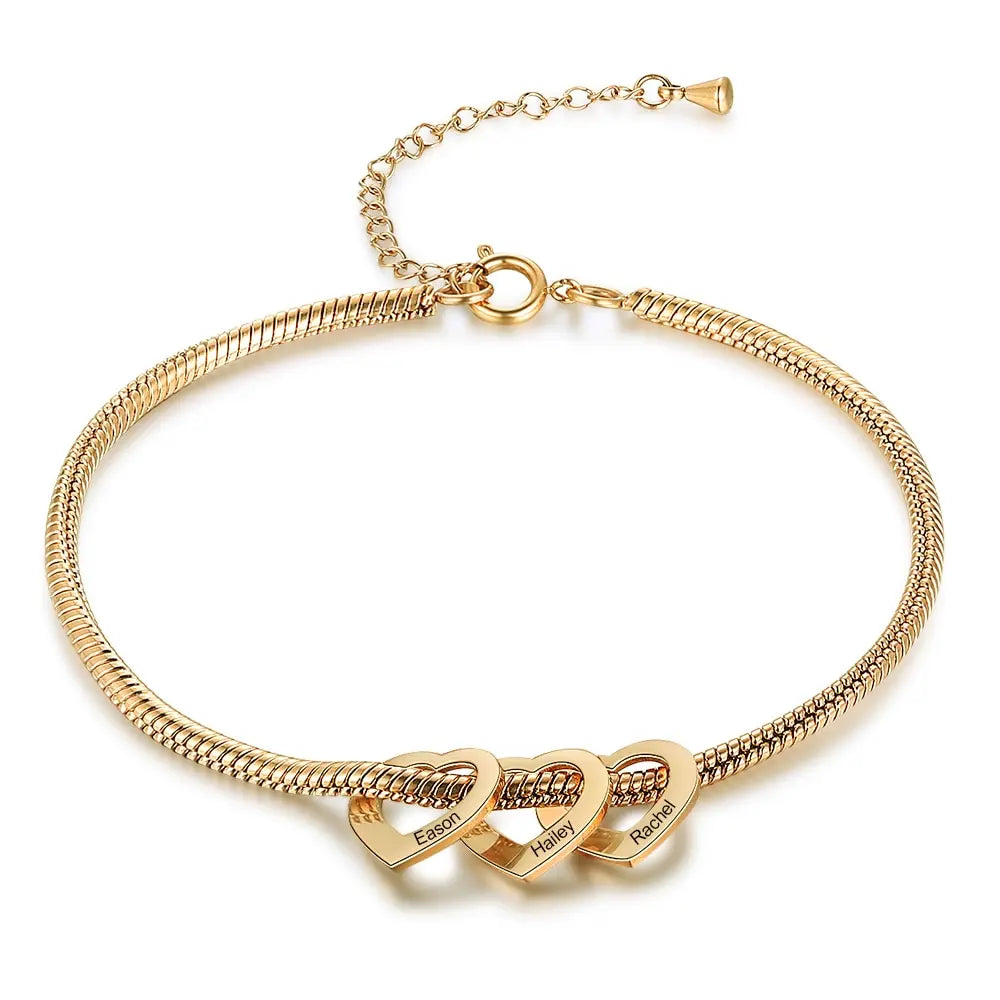 Heart Snake Chain Bracelet