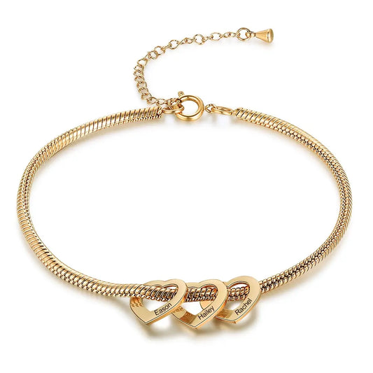 Heart Snake Chain Bracelet
