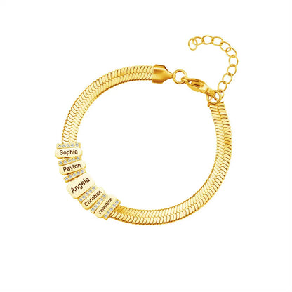 Eternal Bond Personalised Name Bead Bracelet