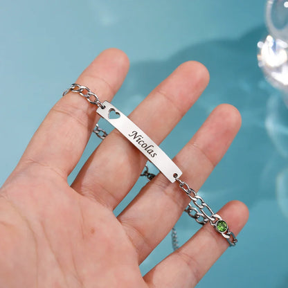 Mum’s Birthstone Name Bracelet