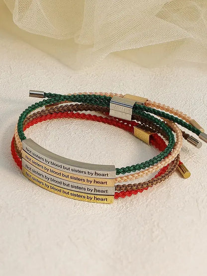 Inspirational Bar Cord Bracelet