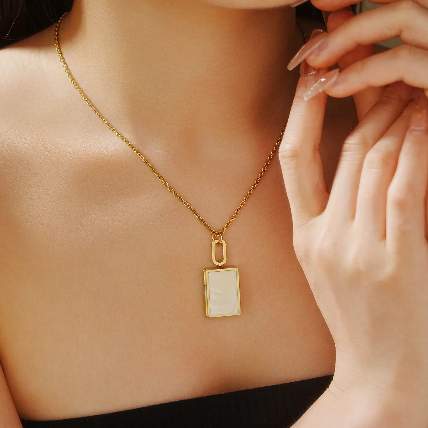 Book Locket Necklace