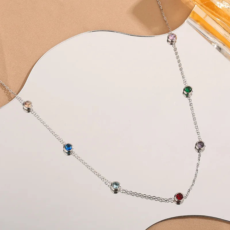 Birthstone Chain Necklace