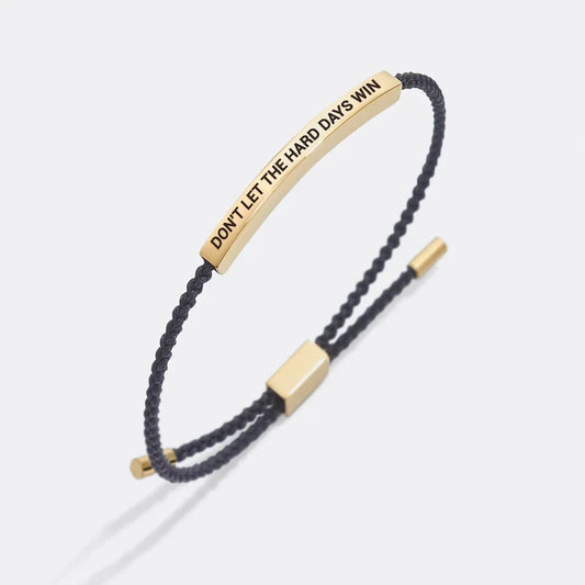 Inspirational Bar Cord Bracelet