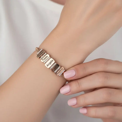 Eternal Bond Personalised Name Bead Bracelet