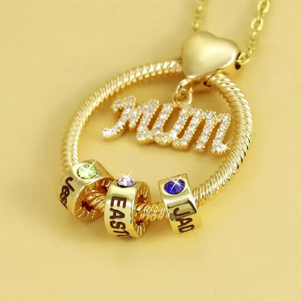 Circle Necklace for Mums with Names