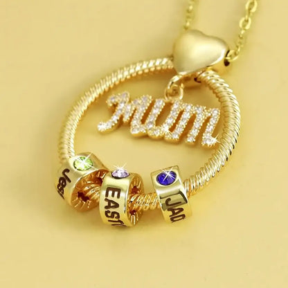Circle Necklace for Mums with Names